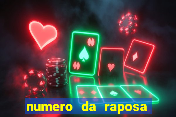 numero da raposa jogo do bicho